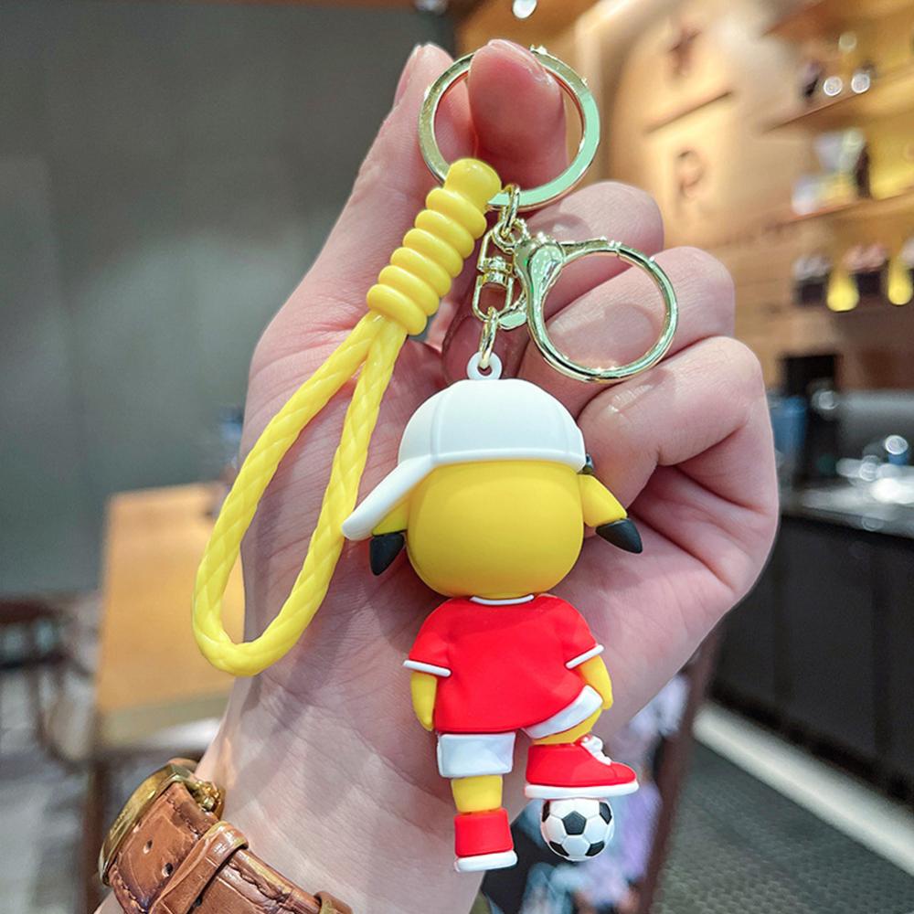 Timekey Kartun Anime Figurine Gantungan Kunci Wanita Pria Kreatif Anime Sports Figure Keyrings Untuk Pesta Ulang Tahun Anak O2T6