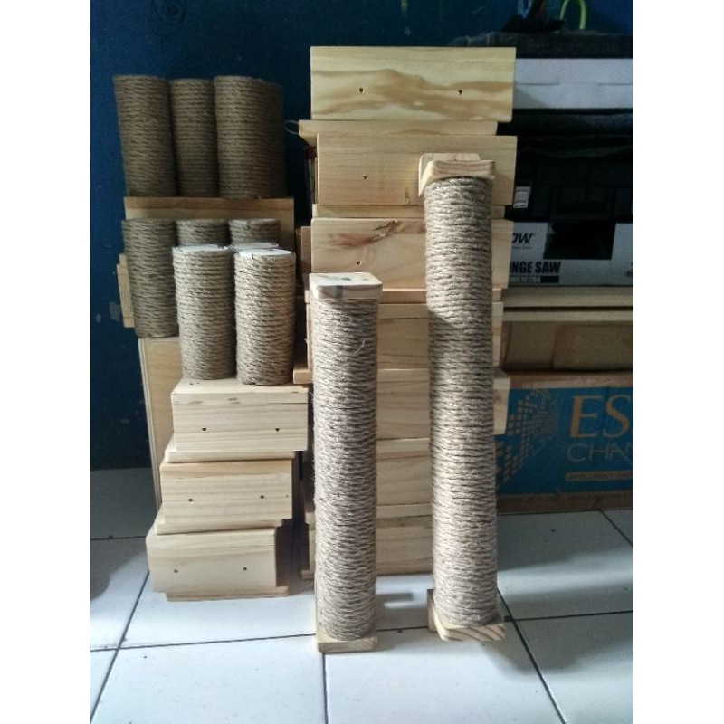 HidroAquatic - pijakan kucing kayu cat Playground 40x30cm