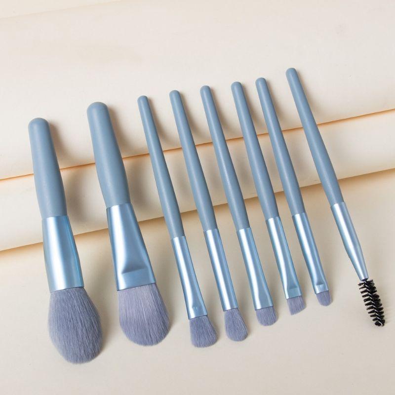 TC251 Kuas Macaron High Quality | Set Makeup 8pcs Set Brush Travel Make Up Brush Kosmetik