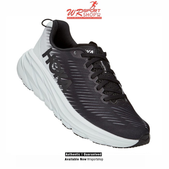 Sepatu Lari Wanita Hoka One One Rincon 3 - Black / White