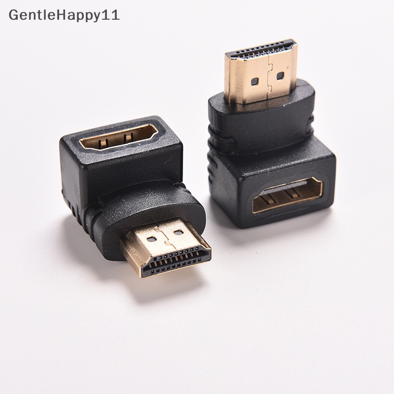 Gentlehappy Right Angle Adaptor Kabel HDMI Konektor TV Male to Female270 90derajat HDTV id