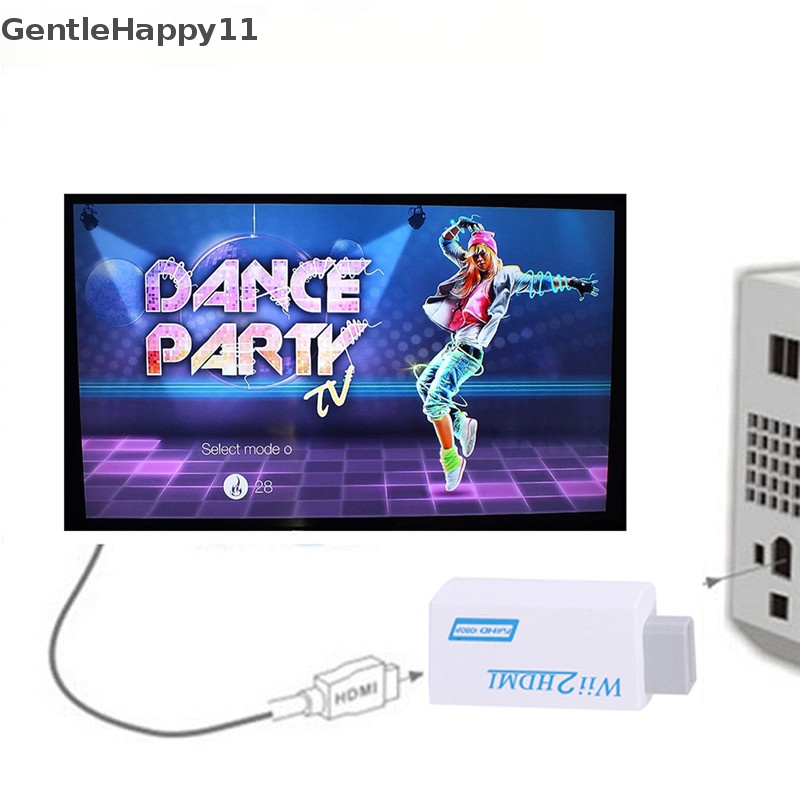 Gentlehappy Konektor Adapter Converter HD Wii To HDMI 1080P/720P Upscaling Dengan id 3.5MM