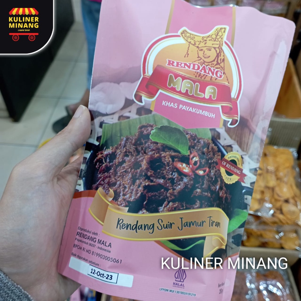 

Rendang Suir Jamur Tiram Mala 250g Oleh Oleh Cemilan Payakumbuh Padang Khas Pariaman Jajanan Snack Kuliner Minang Kabau AX00