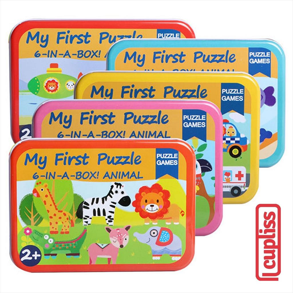 My First Puzzle 6 in 1 Box Mainan Edukatif Edukasi Anak