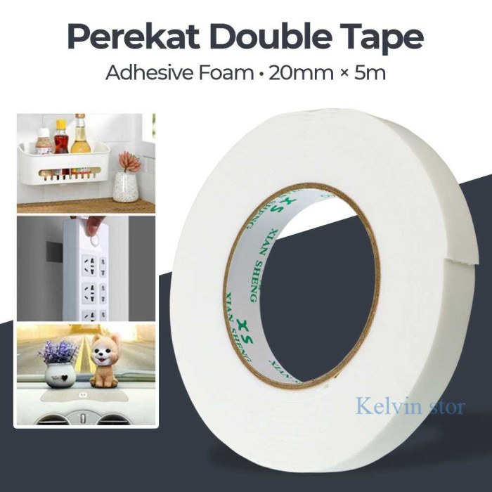 

Double Tape Perekat Dua Sisi Lem Adhesive No Trace Sticker