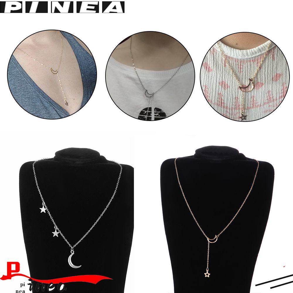 Nanas Wanita Choker Geometris Perhiasan Hadiah Kalung Rantai Panjang
