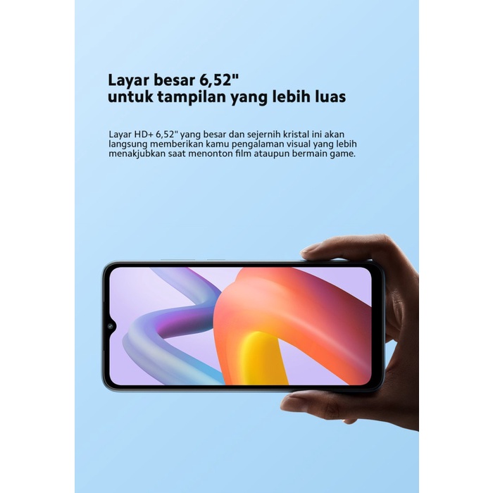 Xiaomi Redmi A2 3/32GB 3/64GB 8MP AI Dual Kamera Layar HD+ 6,52&quot; 5000mAh - Garansi Resmi Xiaomi Indonesia