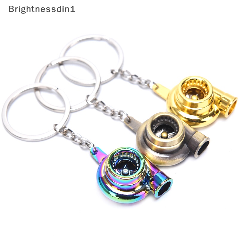 [Brightnessdin1] Fashion Portable Mini Spinning Turbo Turbine Keyring Gantungan Kunci Aksesoris Hadiah Butik