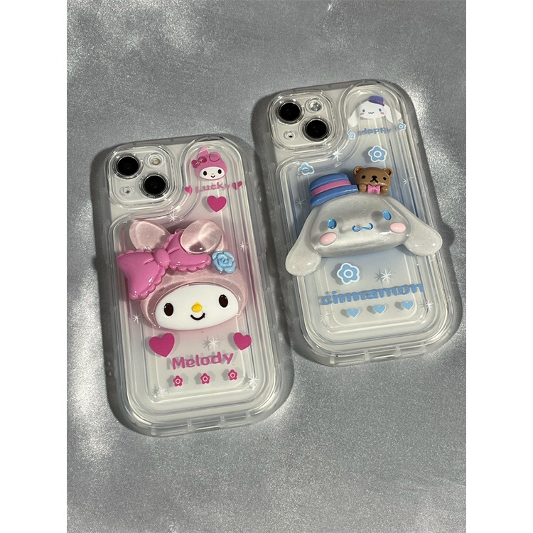 IPHONE Casing Ponsel Desain Guigou Giok Melody Malam Lucu 3D Kompatibel Dengan Iphone12 13 14 11 Pro Max X Xs Max Xr Fgcv