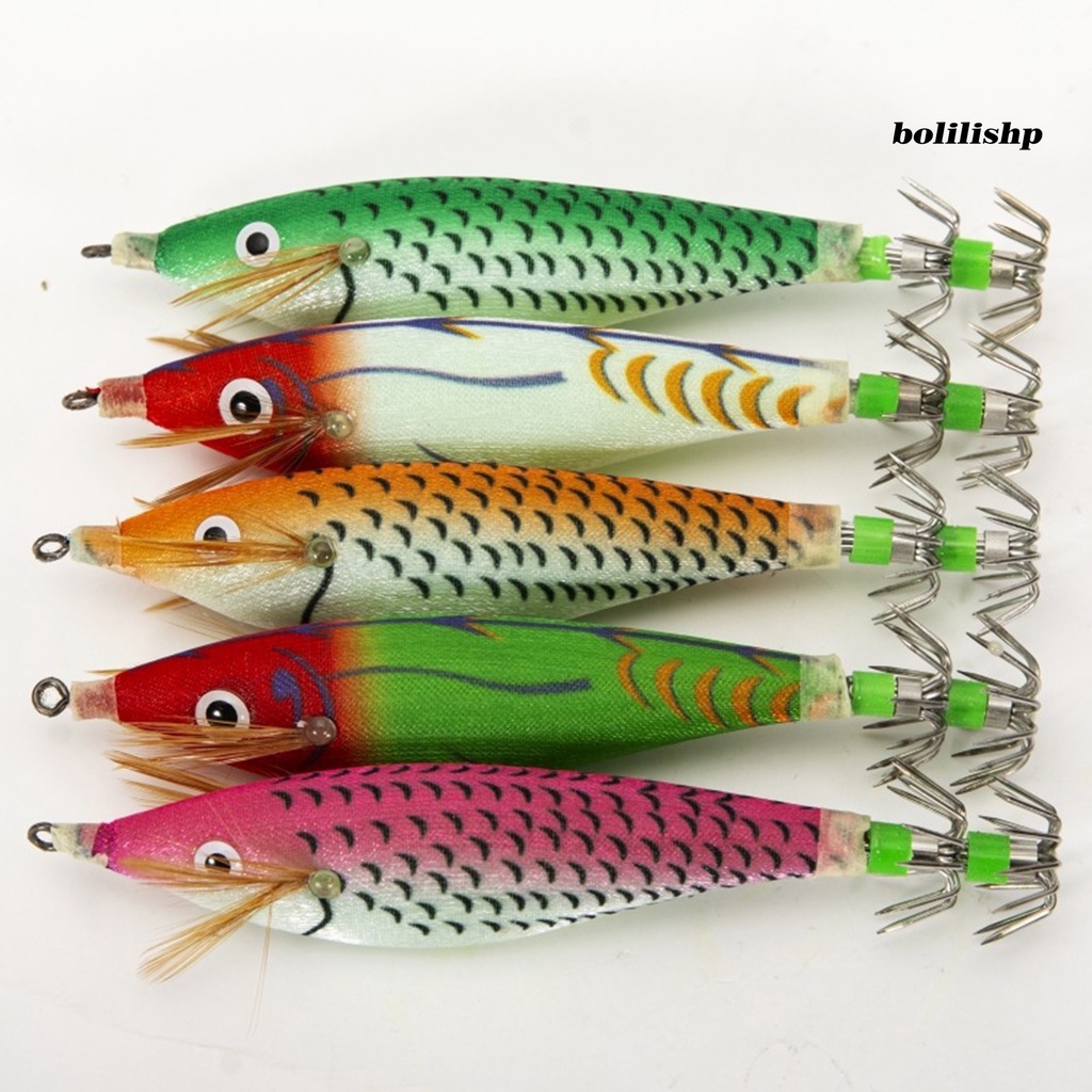 Bo-abs Umpan Udang Desain Manik Luminous Squid Hook Shrimp Lure Untuk Angling