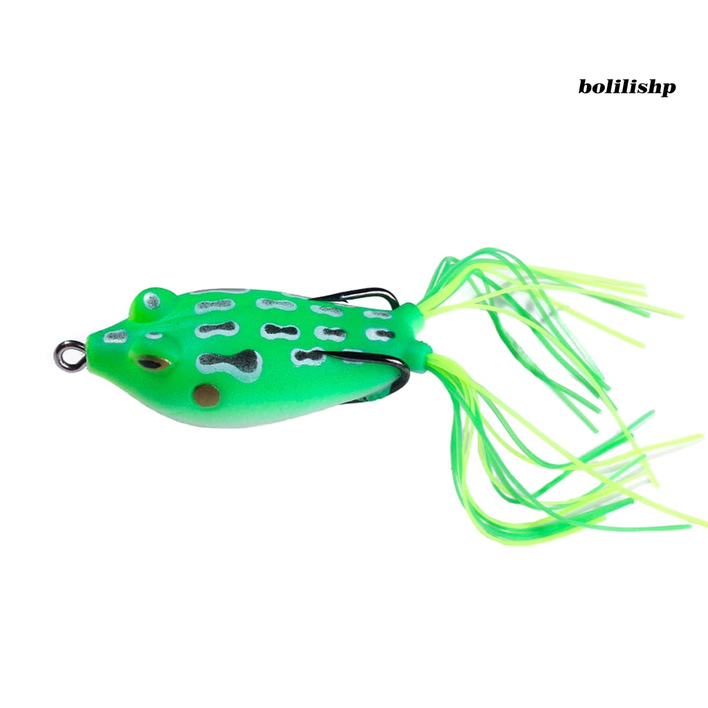 Bo-5.5cm/11g Umpan Pancing Simulasi Dengan Jumbai Warna Cerah Kait Tajam Kulit Hidup Ikan Menarik Universal Topwater Buatan Lembut Snakehead Frog Bait Peralatan Memancing