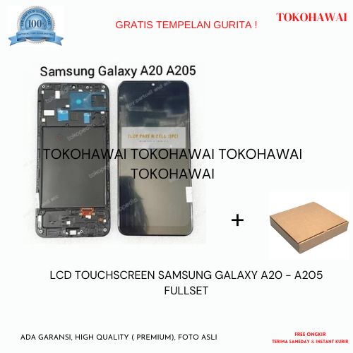LCD TOUCHSCREEN SAMSUNG GALAXY A20 - A205 FULLSET INCELLGALA