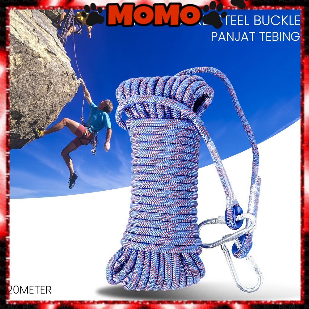 Tali karmantel Tali Panjat Tebing Tali Paracord 10 Meter Panjang Tebing Climbing Rope Tali Panjat Te