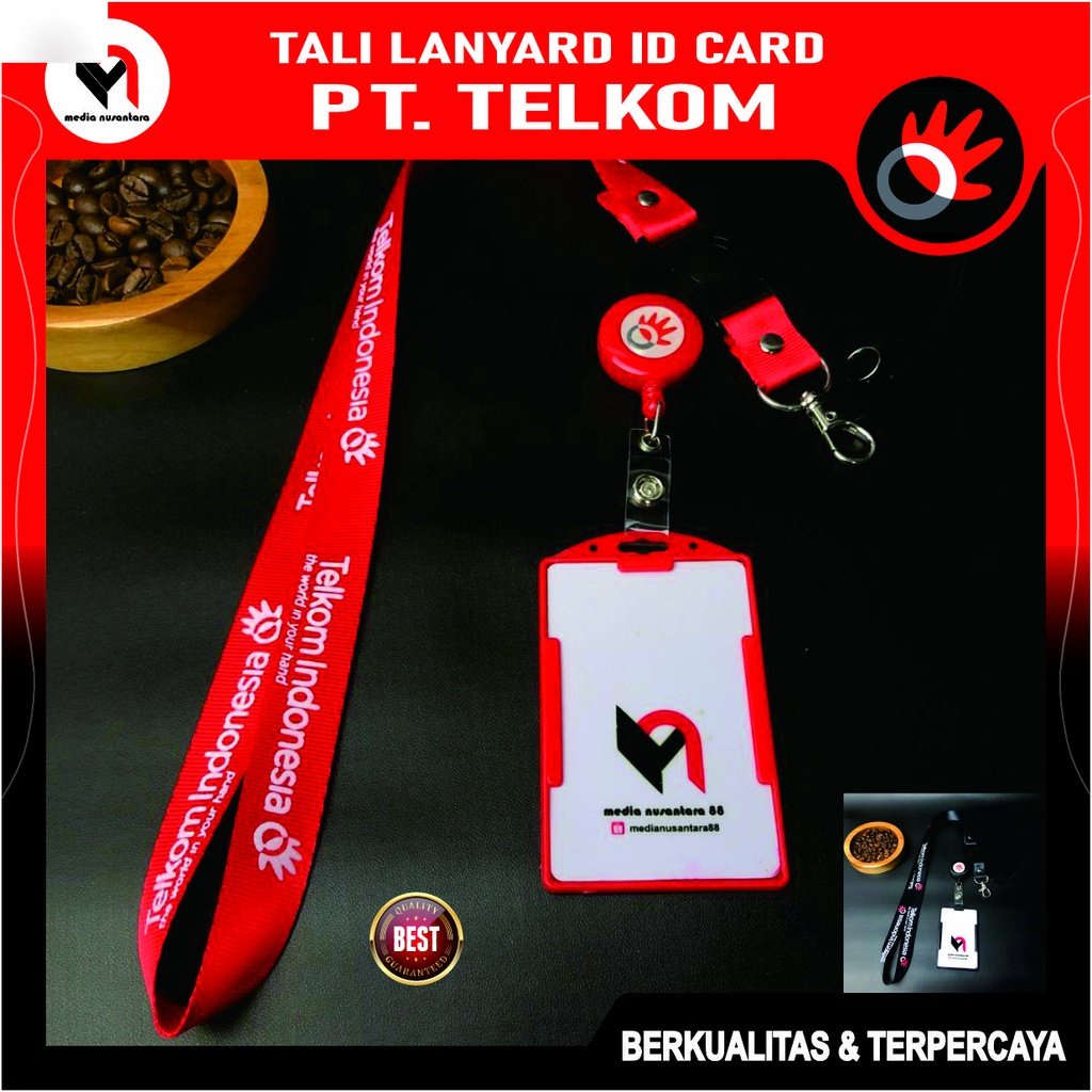 

PT Telkom Lanyard gantungan Id Card dan Holder/tempat Id Card