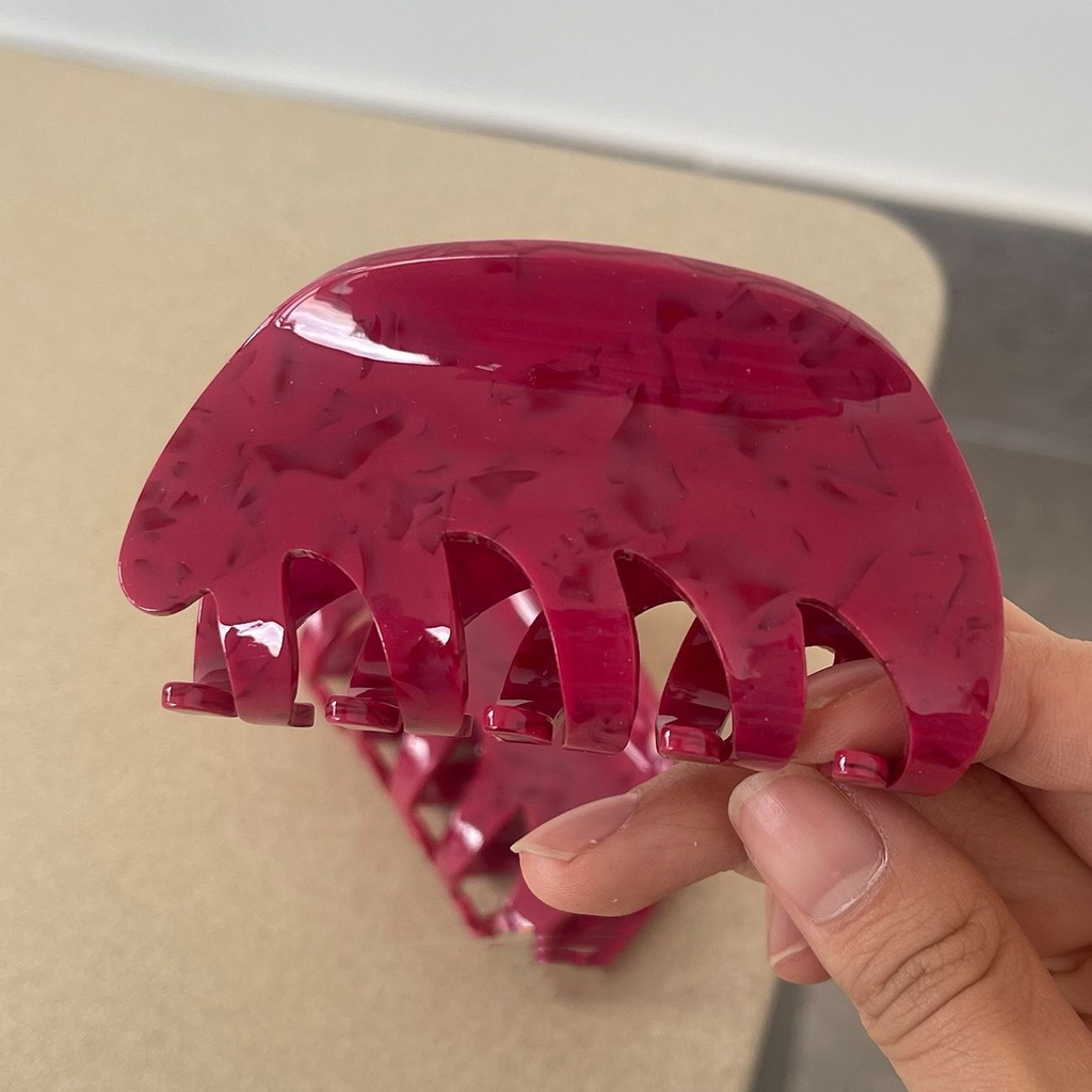 Klip Rambut Asam Asetat Pan Hair Shark Clip Aksesoris Rambut Retro Simple