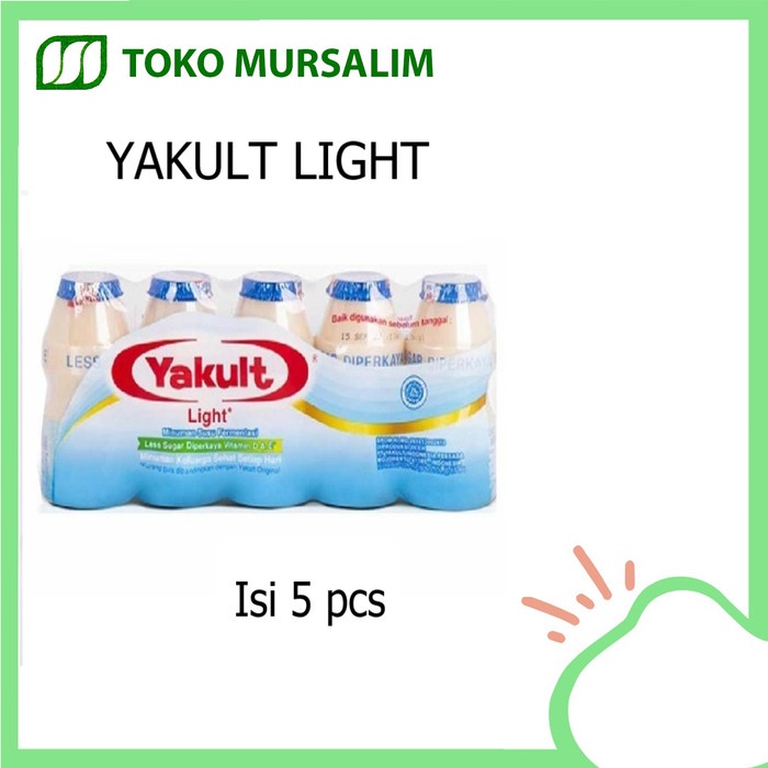 

Yakult Light Minuman Susu Yogurt Less Sugar 5s x 65ml