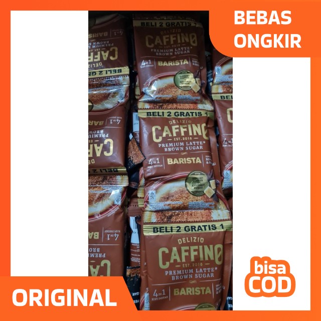 Caffino Barista - Premium Latte Brown Sugar - Beli 2 Sachet FREE 1 sachet @ 25gr/sachet