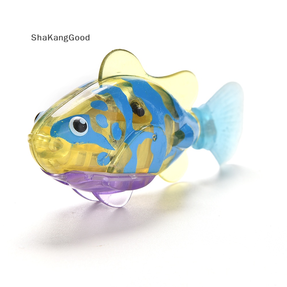 Selip 1x Mainan Robot Peliharaan Elektronik Ikan Bertenaga Air Fish Anak Anak Hadiah SKK