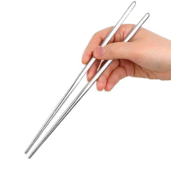 Sumpit Stainless Steel 304 / Stainless Chopstick Alat Makan Mie