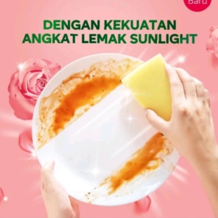 BARU SUNLIGHT EXTRA LEMBUT 650ml ( PINK ) / Sabun Cuci Pencuci Piring