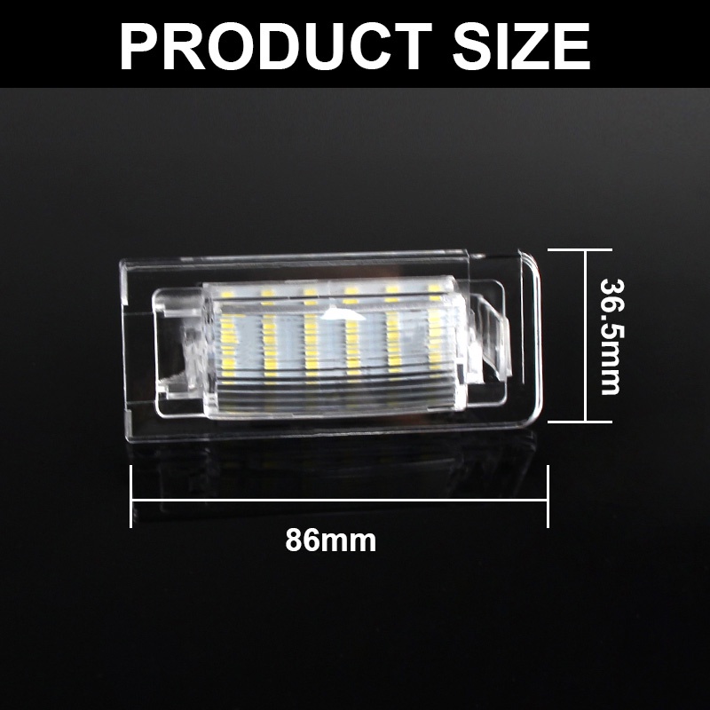 2pcs Lampu Plat Nomor LED Lampu Untuk Audi TT 8N MK1 Audi Roadster 8N9 Audi TT Coupe 8N3 Number Lamps Aksesoris Mobil