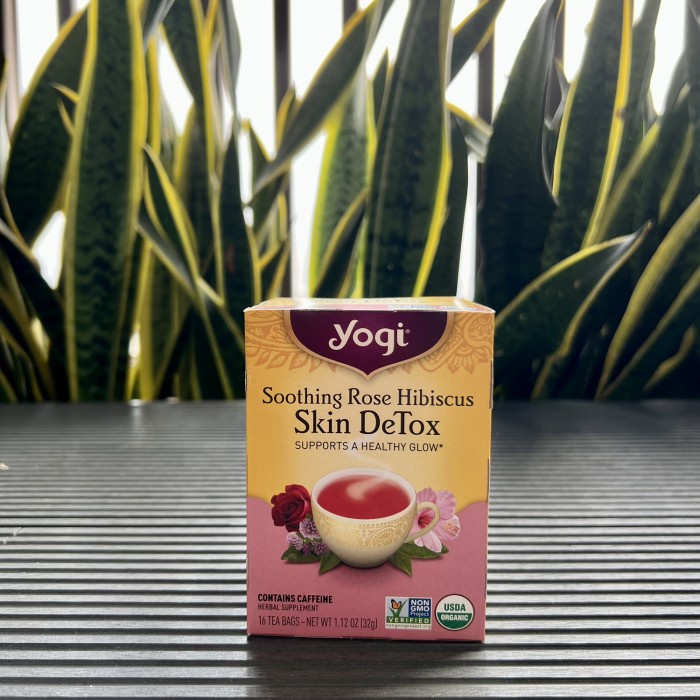 

YOGI tea skin detox soothing rose hibiscus 16 tea bags