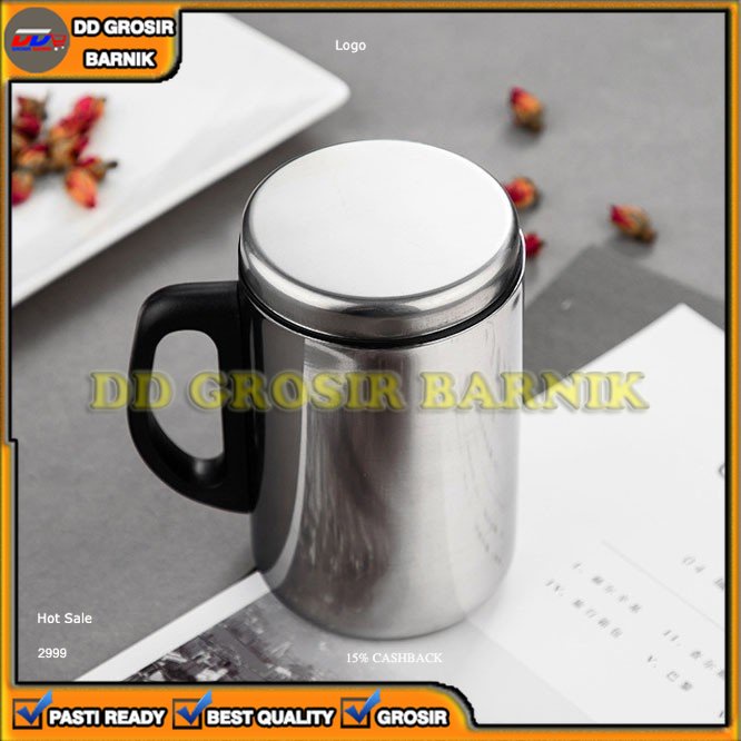 [DGB] GELAS MUG THERMOS STAINLESS STEEL 500ML 500 ML 0.5L 0,5L 0.5 0,5 L BAJA TAHAN KARAT PANAS GAGANG SERBAGUNA MULTIFUNGSI