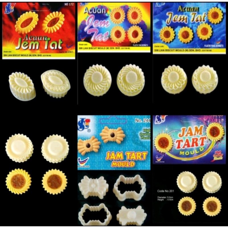 PROMO CETAKAN KUE BISCUIT ACUAN KUIH JEM TAT / CETAKAN NASTAR BUNGA MATAHARI / SEMPRIT KUE KERING /