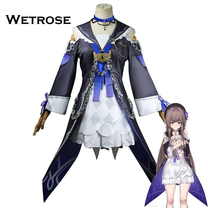 【Wetrose】Ready Stock Honkai:Star Rail Herta Cosplay Costume Complete Set Kostum Wanita