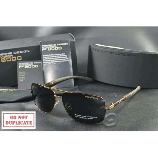 kacamata sunglasses pria premium porsche design p8724 - Marun Gold