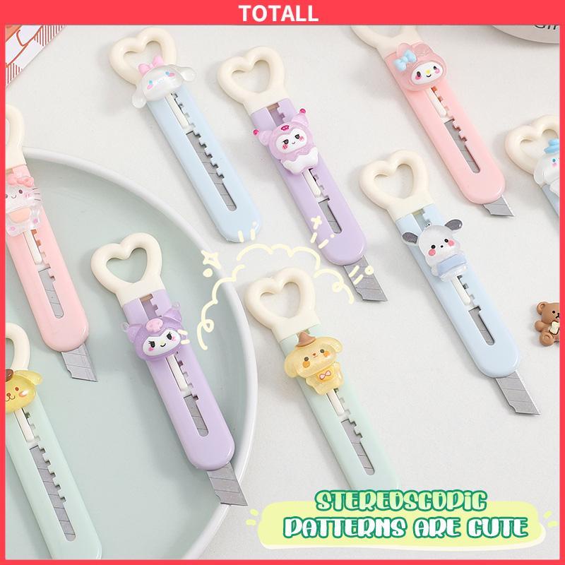 COD Mini Pemotong Kertas Rumah Tangga Alat Pembuka Paket Siswa Buatan Tangan Cutter Cute Heart Art Cutter-Totall