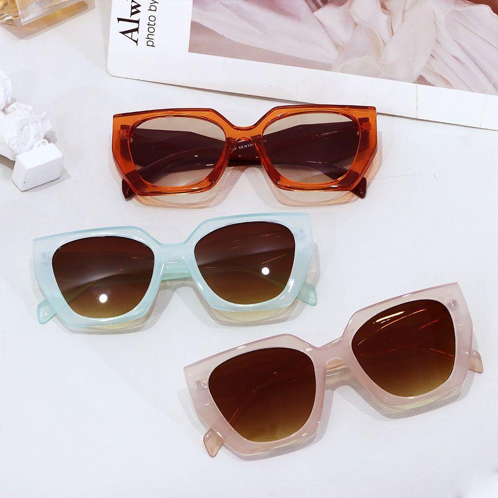 R-flower Oversized Sunglasses Trendy Perlindungan UV Kerai Eyewear Kacamata Matahari