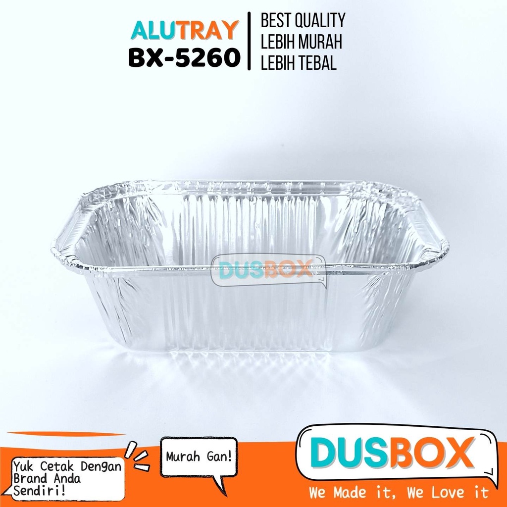Alu Tray Bx-5260 / Alumunium Tray / Alumunium Cup / Muffin Alumunium / Tray Alumunium