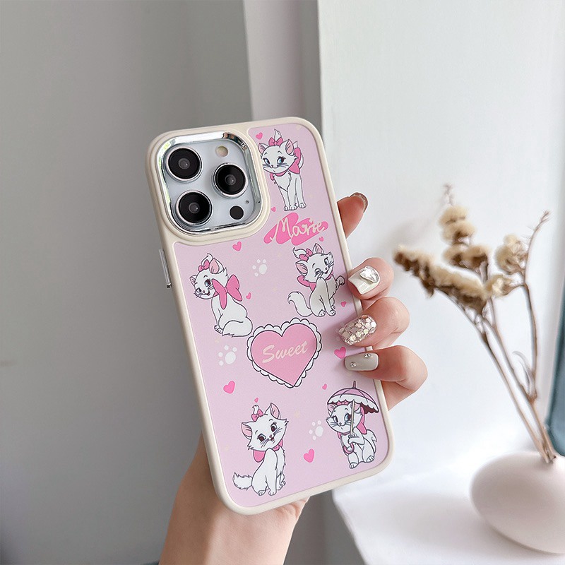 Sweet Bowknot Kitty Soft Silicon Case HP iP iPhone 12 13 14 Pro Max 11 Girl Woman FTD Casing Apple