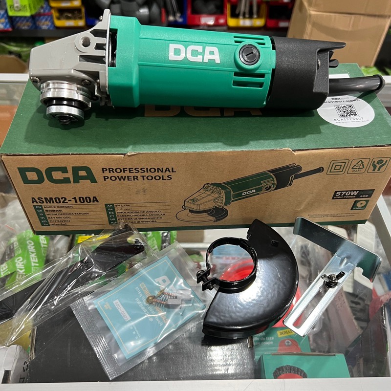 DCA ASM 02-100 MESIN GERINDA TANGAN 4 GRENDA GURINDA LISTRIK 4 INCH DCA