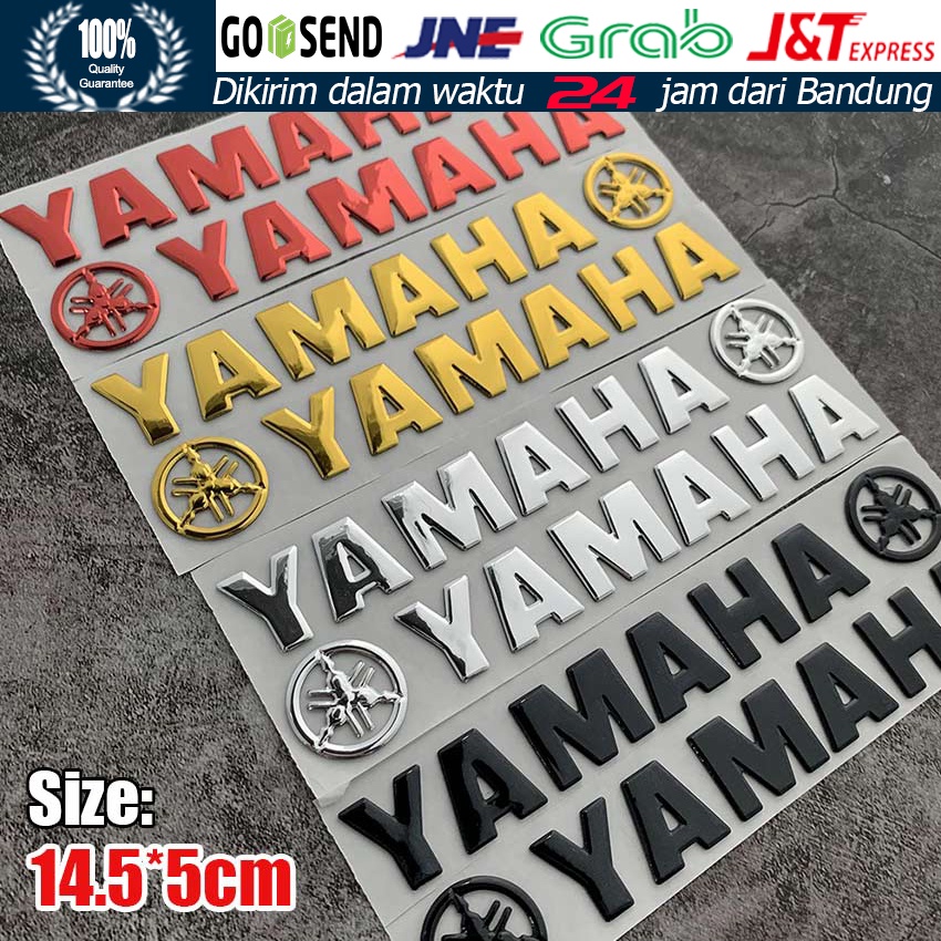 Stiker Tanda 3D Sepeda Motor Stiker Tangki Stiker Lambang Lencana Pelindung Tangki Pad Untuk Yamaha