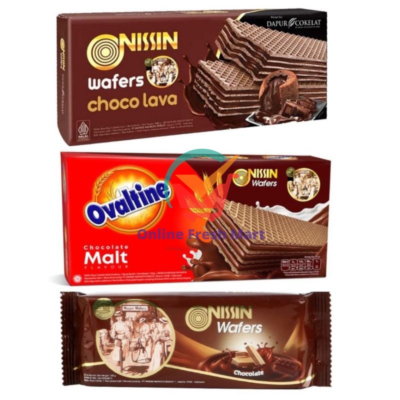 

NISSIN Wafer Limited edition Kolaborasi Dessert Dapur cokelat dan ovaltine original