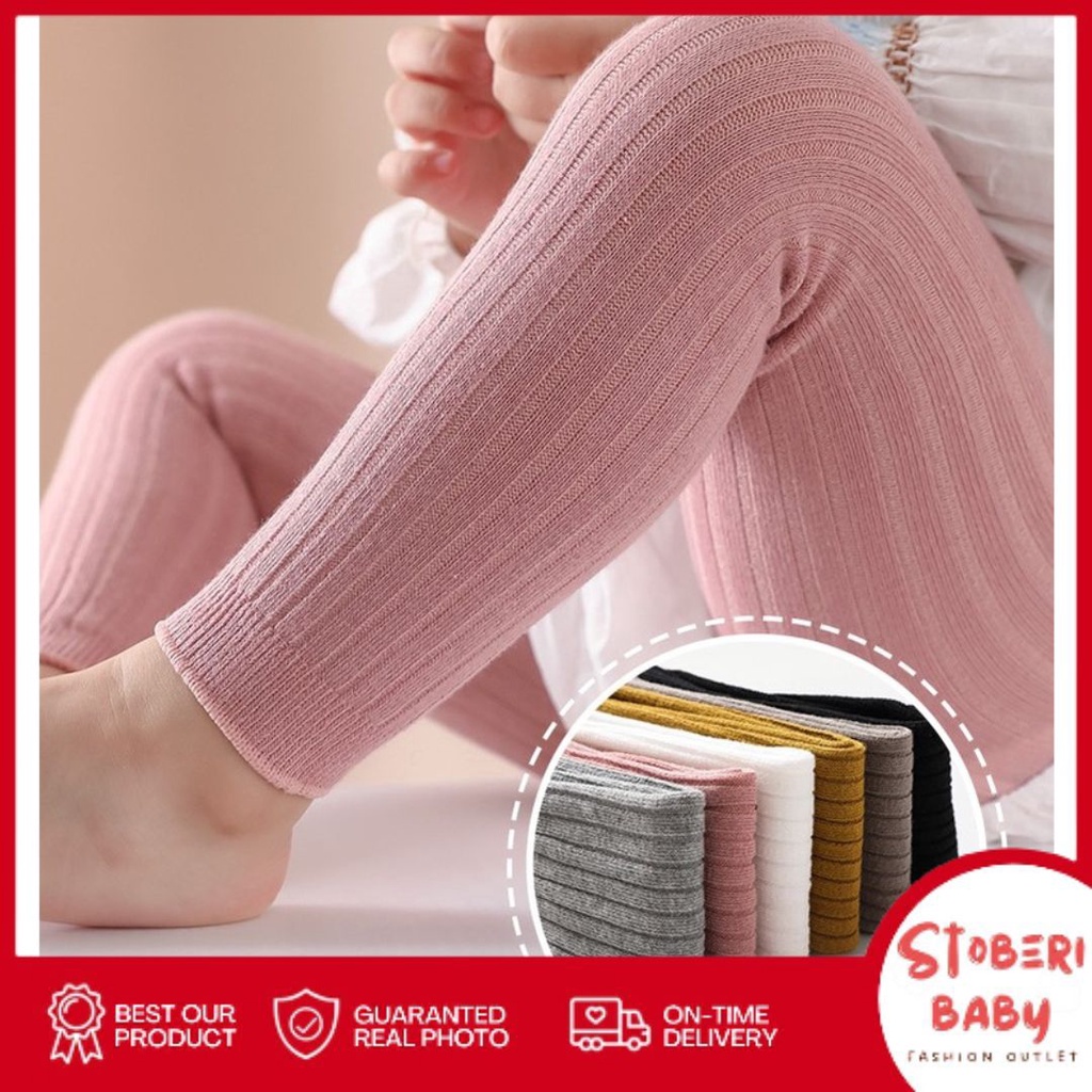 PUNCAK 3.3 stoberi baby - Legging Bayi Perempuan / Legging Anak / Kaos Kaki Panjang Bayi 304