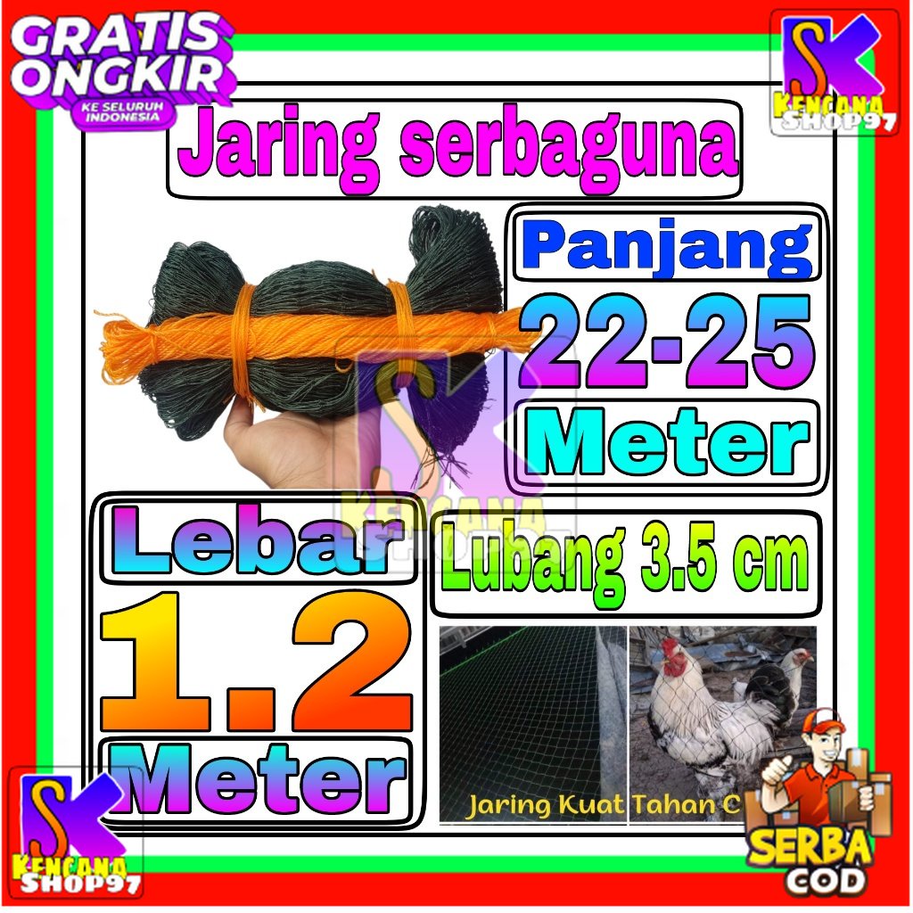 Jaring Ayam 1,2 Meter Jaring Pagar Ayam Kandang jaring tanaman jaring kandang hewan jaring serbaguna