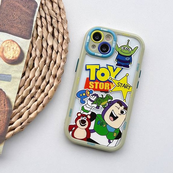 All New Cream Non-slip Camera Protect Soft Case IPhone X XR XS Max 11 12 13 14 Pro Max Women Girl Pretty Cute Toy Story LOTSO Strawberry Bear Cartoon Phone Case