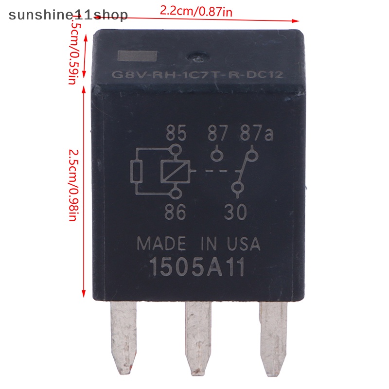 Sho G8V-RH-1C7T-R-DC12 G8VRH1C7TRDC12 12V Relay Otomotif SPDT 35A 12VDC 5Pins N