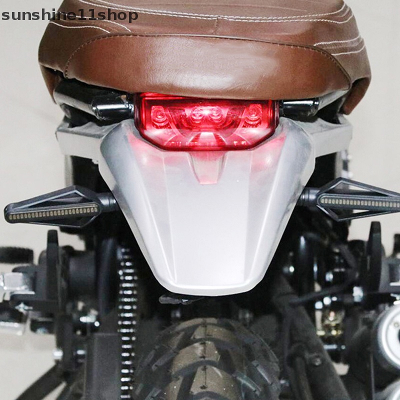 Sho Lampu Sein LED Sepeda Motor Lampu Indikator Motor Plat Nomor DRL Moto Flasher Tail Bohlam Rem Putih Kuning Merah N
