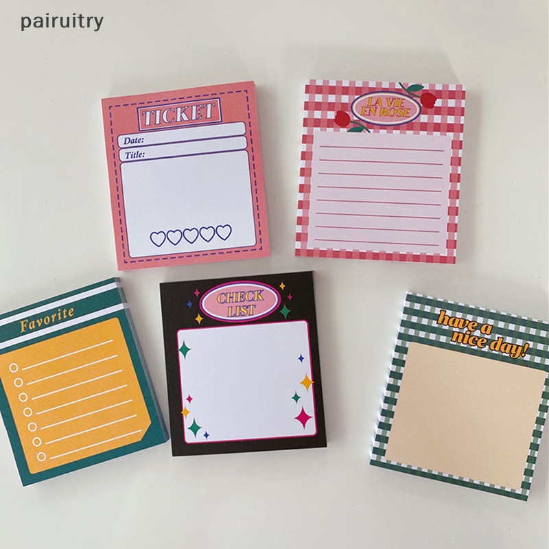 Prt 50lembar Jadwal Memo Pad To Do List Time Sticky Note Jadwal Planner Kantor PRT