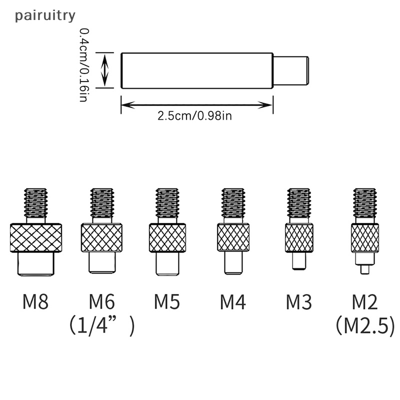 Prt Heat Insert Nut Ujung Besi M2 M3 M4 M5 M6 Thread Tanam Kit Alat Sisipan Panas PRT