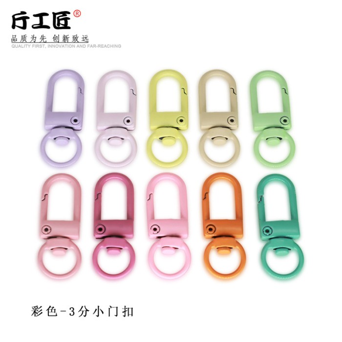 [6pcs] Kait Hook Gantungan Kunci Lobster Warna candy tone lengkap  beststuffjkt