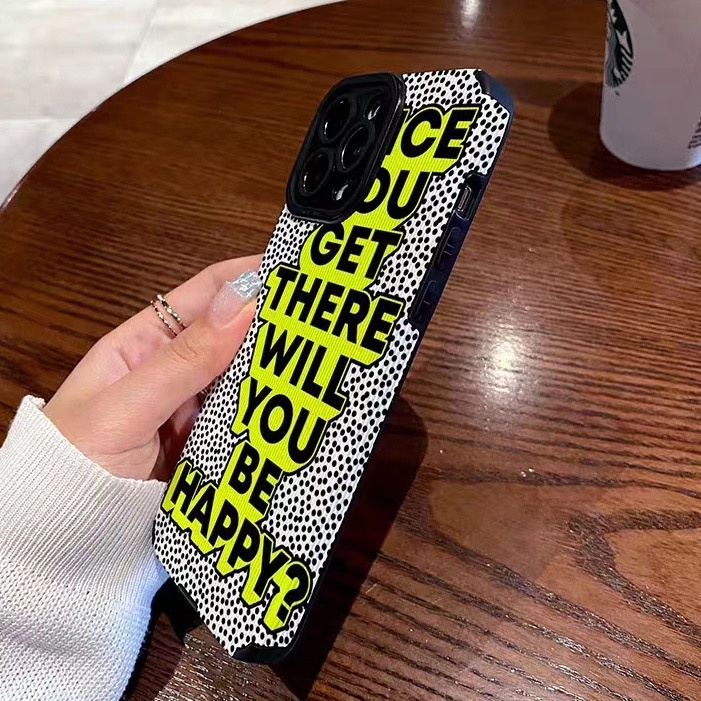 Lamb Skin Pretty Leopard Print Spots English Soft Case IPhone 6S 7 Plus 8 Plus X XS XR XS Max 11 13 12 14 PRO Max 14 Plus 12 13 MINI SE Phone Case Girl Women's Fashion