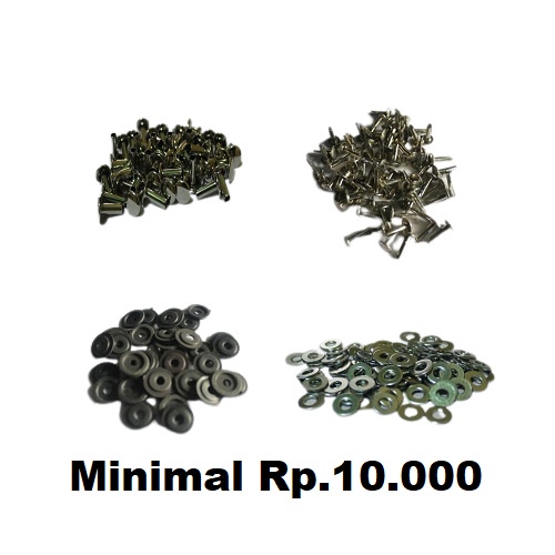 [COD] PAKU RIVET KELING HELM.PAKU BELAH,RING PLASTIK,RING BESI