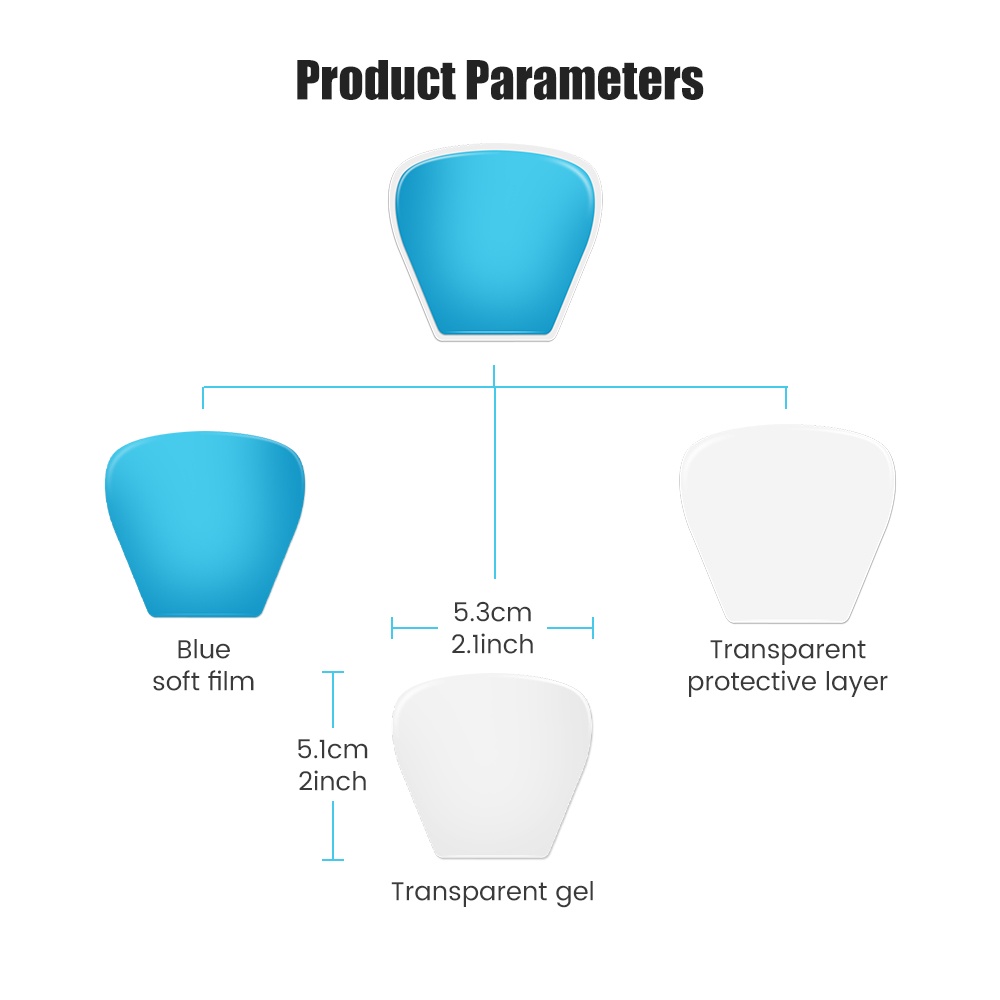 Massage Patch Pad Gel Pads Untuk EMS Neck Massager Patches Gel Aksesoris