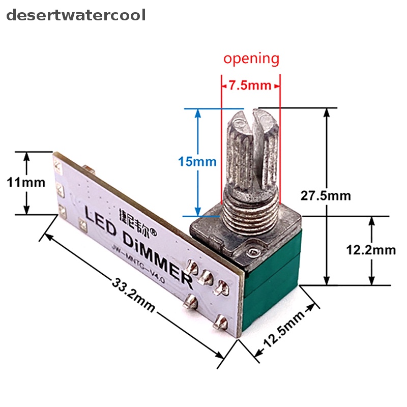 Deid 1Pc LED Mini DC Motor Dimmer Tegangan Konstan Light Bar Live Isi Modul Lampu Martijn