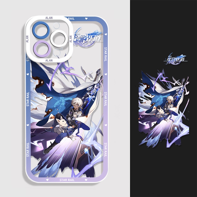 IPHONE Honkai Star Rail Himeko Phone Case Kompatibel Untuk Iphone14 11 13 12 Pro Max XS XR X8 7 6S Plus Casing Mini Arlan Serval Transparan TPU Silikon Shockproof Cover